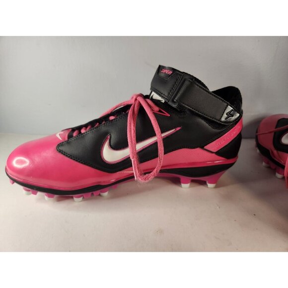 Nike Football Air Lt Super Bad Shoes Size US 12.5 396221-006 Pink Used - Picture 8 of 13